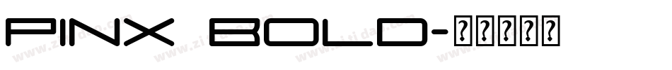 pinx Bold字体转换